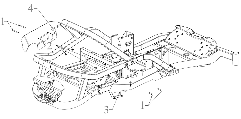 General Assembly Diagram and Parts List for ZT1-54PKW (17AIEACMA10)(2023) Cub Cadet Lawn Tractor
